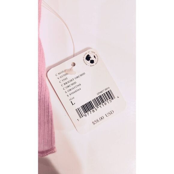 FREE PEOPLE FEELS LIKE SUMMER CROP TOP BRIGHT ORCHID NWT L - Picture 5 of 10